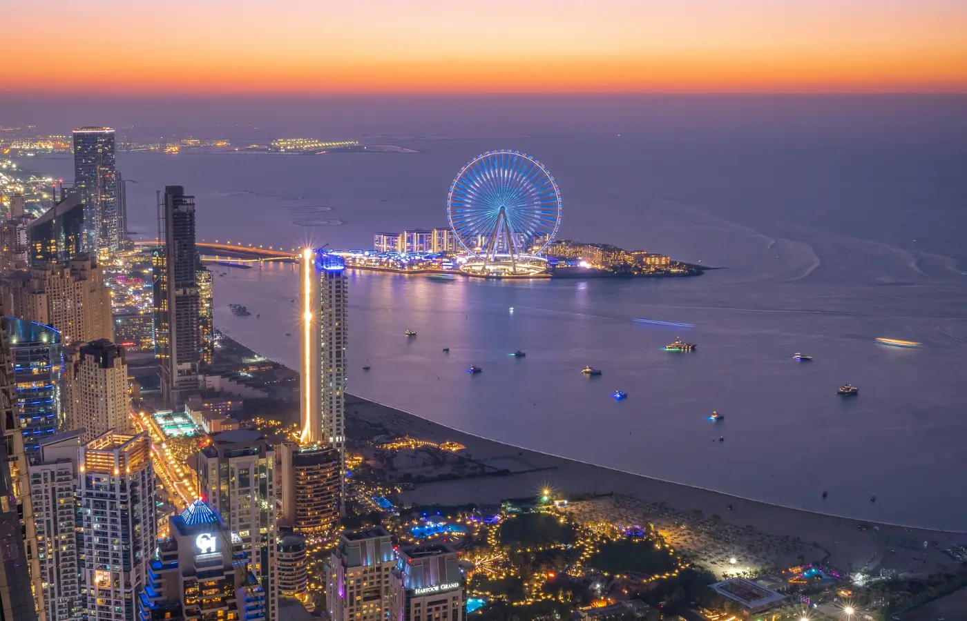 Ain Dubai Aerial View
